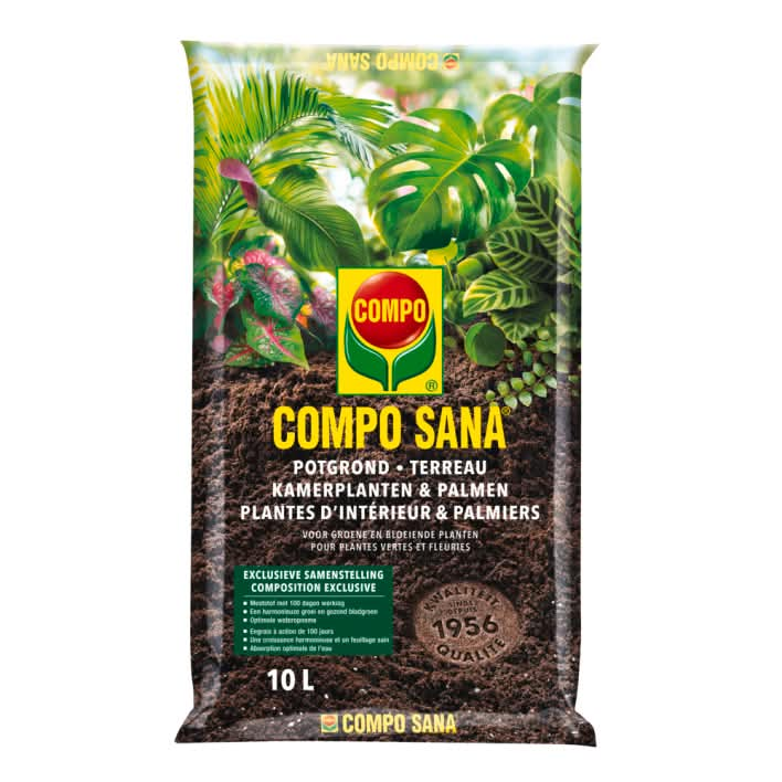 1143128017 - 78pc. per box - COMPO POTTING SOIL HOUSEPLANTS & PALMS 10L