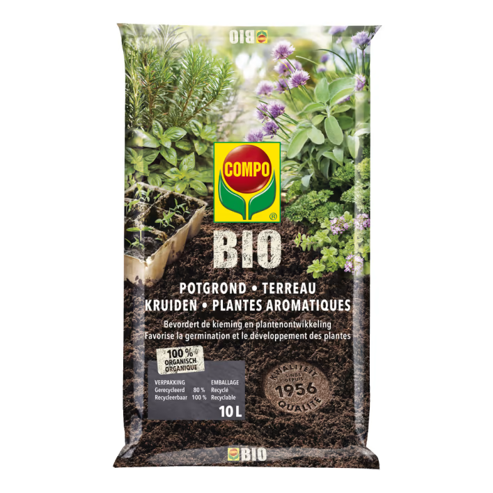 1062308017 - 78pc. per 1/2 pallet COMPO BIO® Herbs Potting Soil 10L