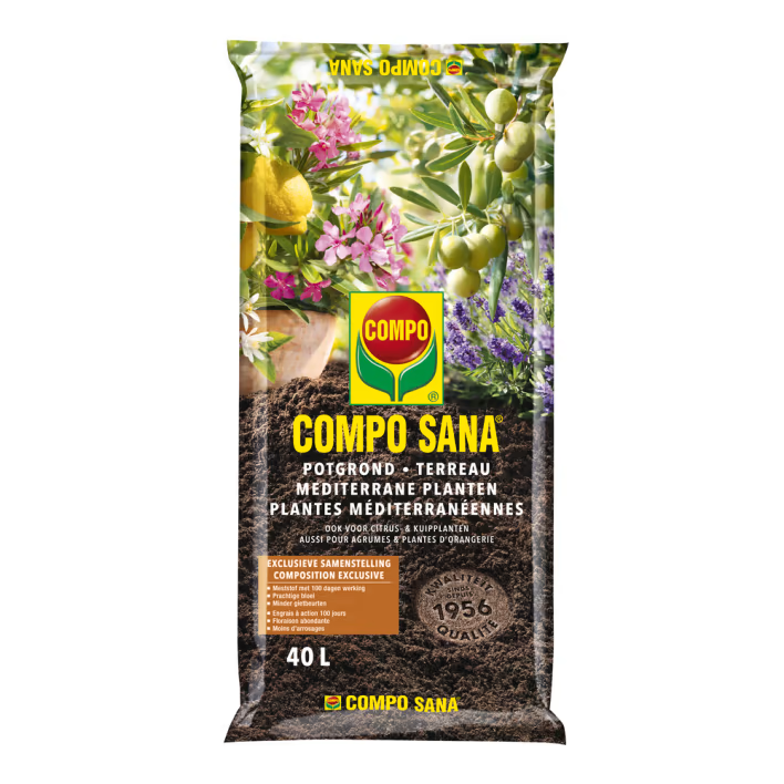 1124824017- 51st. per pallet - COMPO SANA® Potgrond Mediterrane Planten 40L