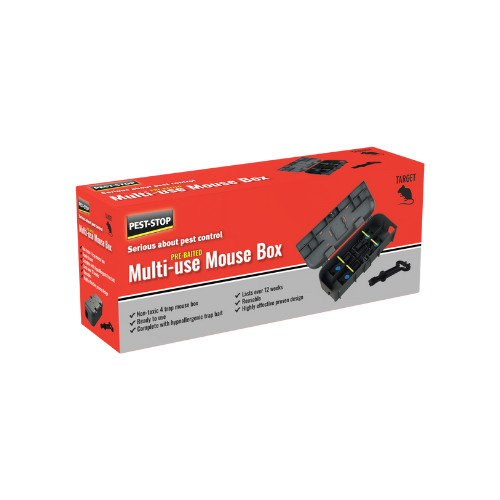 1101078216 - 6pc. per box Pest Stop Pre-baited Multi-use Mouse Box