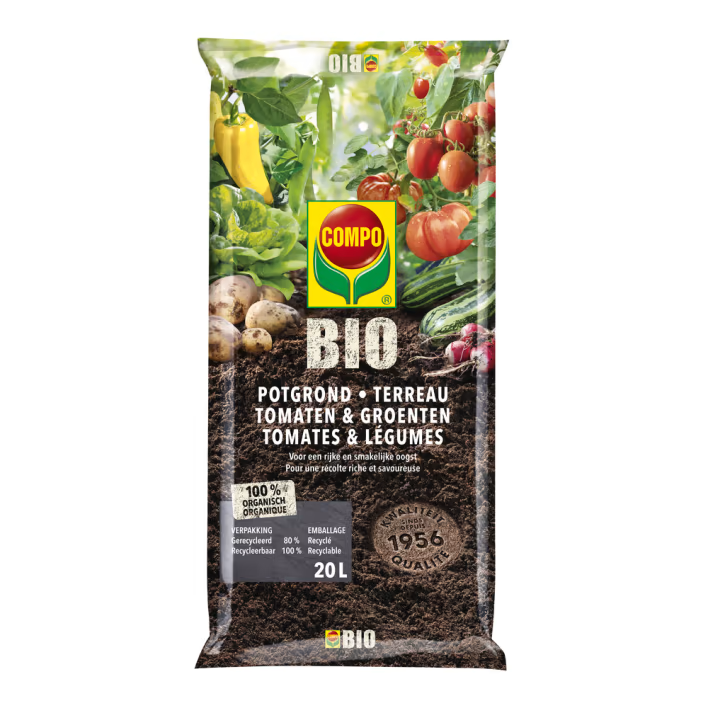 2179708017 - 45pc. per 1/2 pallet COMPO BIO® Potting Soil Tomatoes & Vegetables 20L