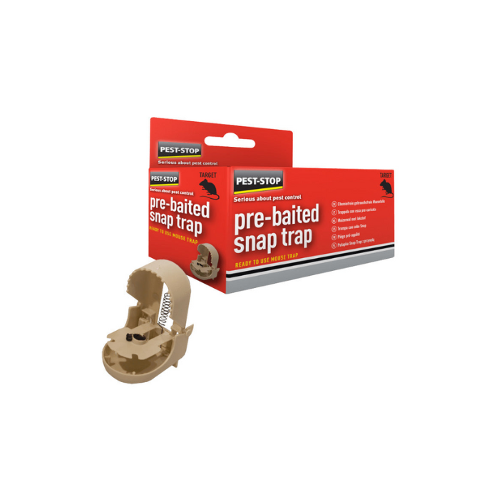 PSSTMB - 12st. per doos Pest-Stop Pre-Baited Snap Trap Boxed