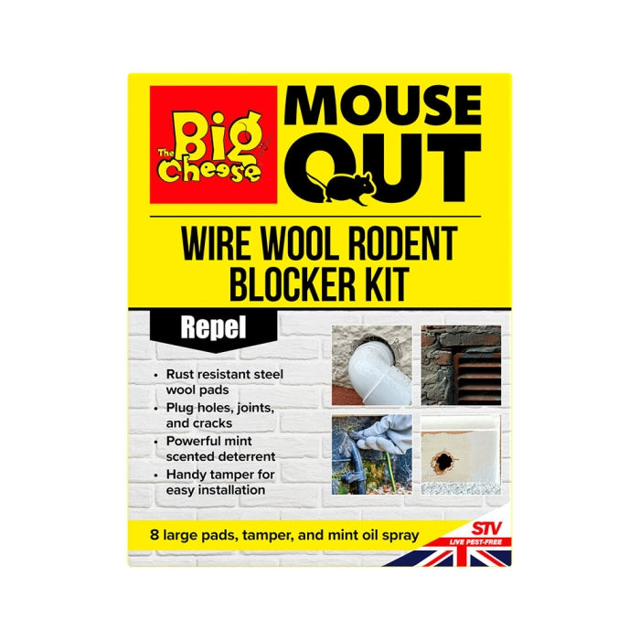 V250 Mouse Out Wire Wool Rodent Blocker Kit